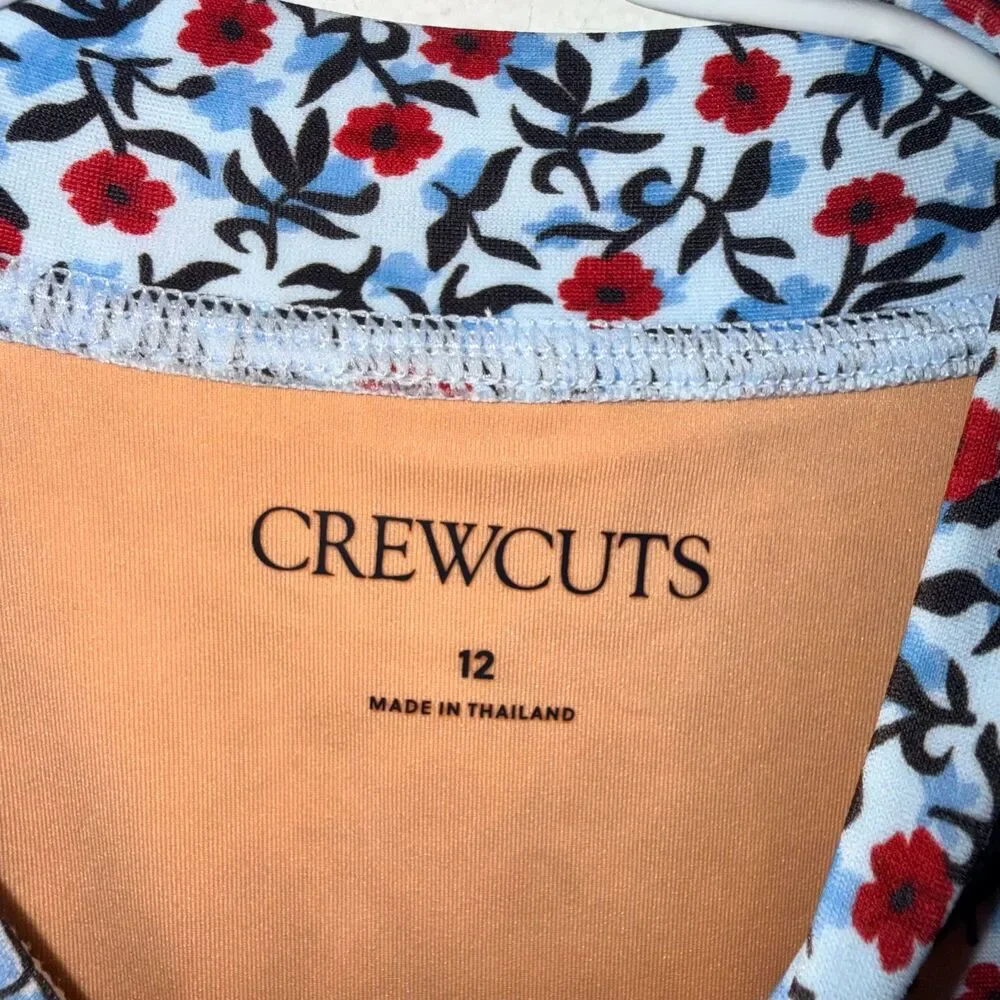 J.Crew Crewcuts NWT One Piece Rash Guard SwimSuit Floral 12